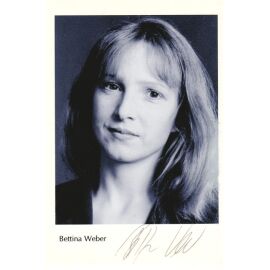 Autogramm Schauspieler | Bettina WEBER | 2000er (Portrait SW)