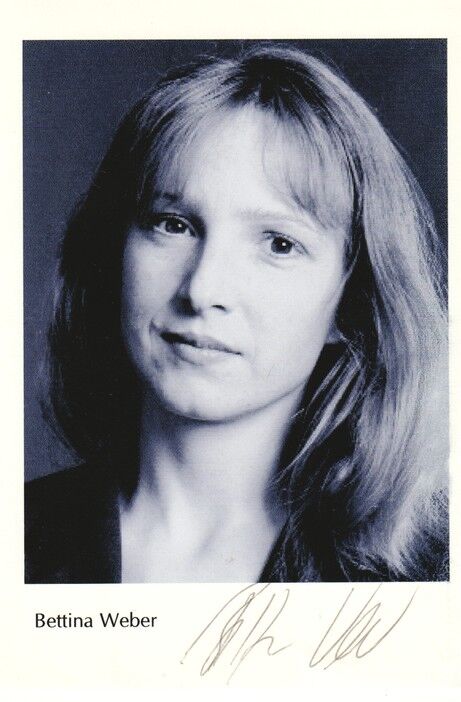 Autogramm Schauspieler | Bettina WEBER | 2000er (Portrait SW)