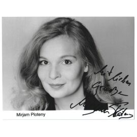 Autogramm Schauspieler | Mirjam PLOTENY | 2000er Foto (Portrait SW)