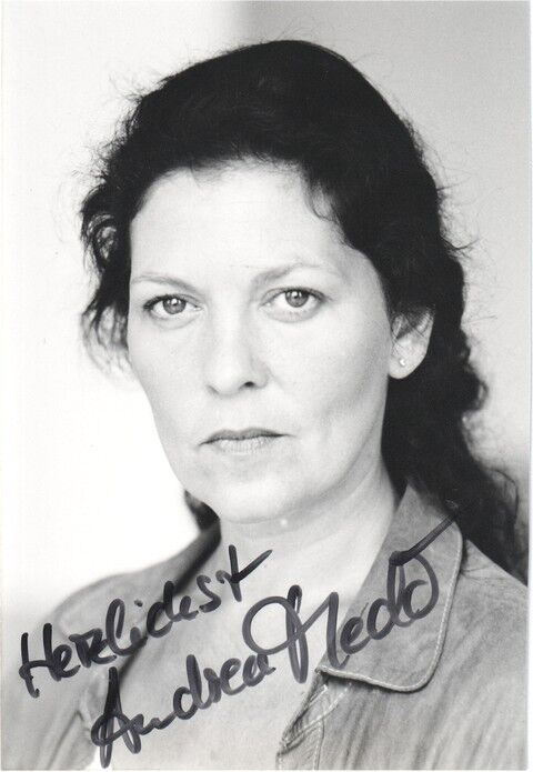 Autogramm Schauspieler | Andrea MEDO | 2000er Foto (Portrait SW)