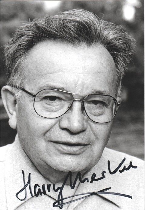Autogramm Schauspieler | Harry MERKEL | 1990er Foto (Portrait SW)