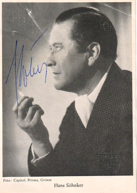 Autogramm Schauspieler | Hans SÖHNKER | 1950er (Portrait SW Capitol)