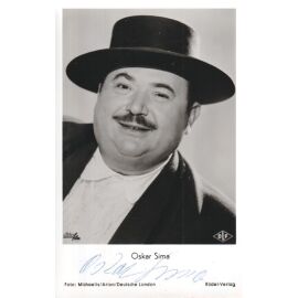 Autogramm Schauspieler | Oskar SIMA | 1950er (Portrait SW Rüdel) Michaelis