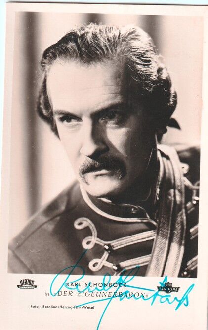 Autogramm Film | Karl SCHÖNBÖCK | 1954 "Zigeunerbaron" (Portrait SW Herzog)