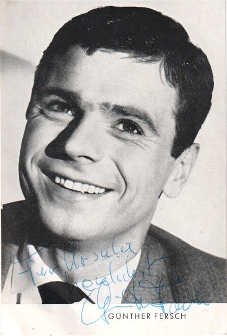 Autogramm Schauspieler | Günther FERSCH | 1960er (Portrait SW)