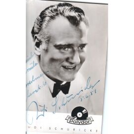 Autogramm Schlager | Rudi SCHURICKE | 1950er (Portrait SW Polydor)