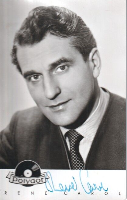 Autogramm Schlager | Rene CAROL | 1950er (Portrait SW Polydor)