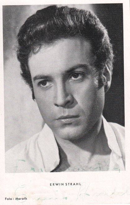 Autogramm Schauspieler | Erwin STRAHL | 1950er (Portrait SW) Meroth