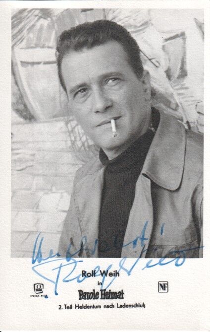 Autogramm Film | Rolf WEIH | 1955 "Parole Heimat" (Portrait SW Omega)