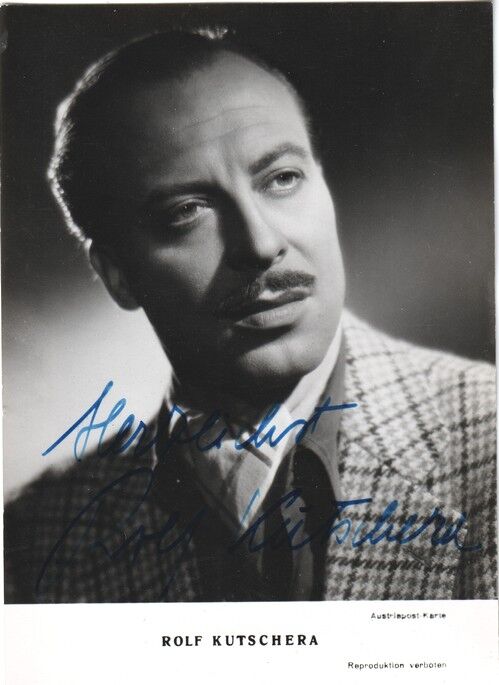 Autogramm Schauspieler | Rolf KUTSCHERA | 1950er (Portrait SW) Austriapost