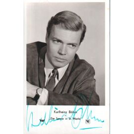 Autogramm Film | Karlheinz BÖHM | 1954 "Sonne St. Moritz" (Portrait SW) _