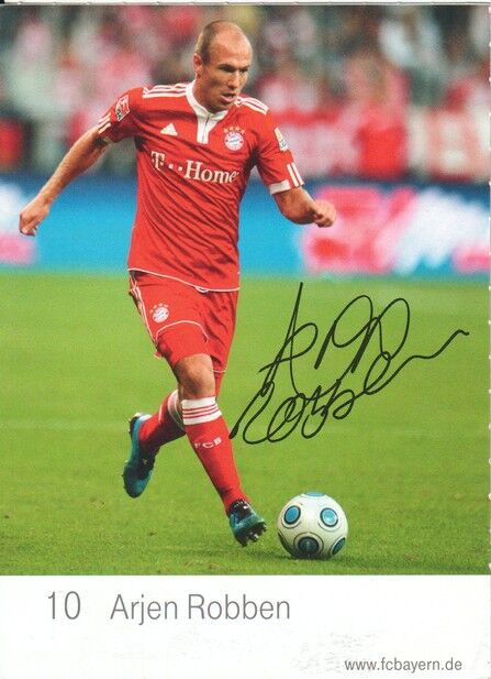 Autogramm Fussball | FC Bayern München | 2009 Druck | Arjen ROBBEN (Speilszene)