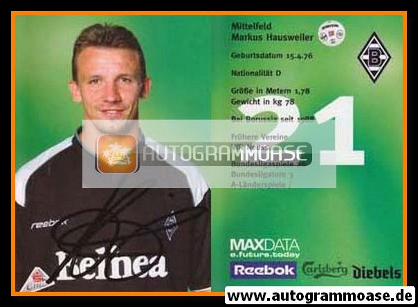 Autogramm Fussball | Borussia Mönchengladbach | 2001 | Markus HAUSWEILER