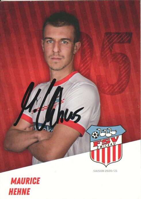 Autogramm Fussball | FSV Zwickau | 2020 | Maurice HENNE