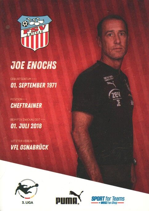 Autogramm Fussball | FSV Zwickau | 2020 | Joe ENOCHS