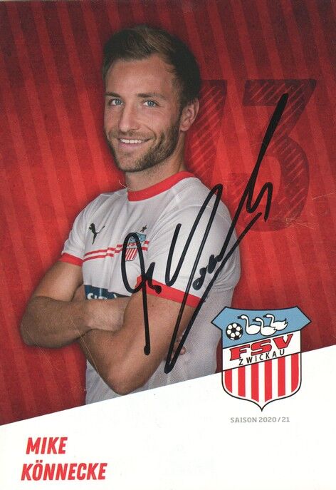 Autogramm Fussball | FSV Zwickau | 2020 | Mike KÖNNECKE