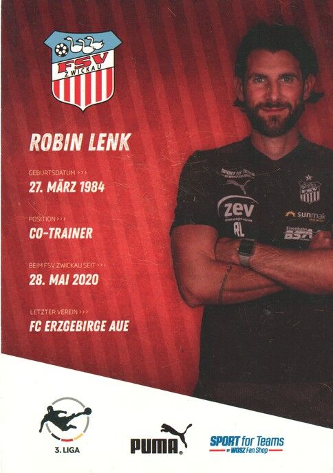 Autogramm Fussball | FSV Zwickau | 2020 | Robin LENK