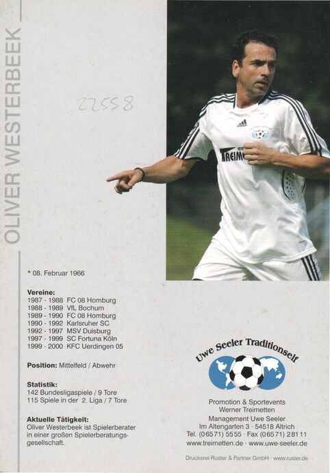 Autogramm Fussball | 2000er | Oliver WESTERBEEK (Portrait Color Seeler)