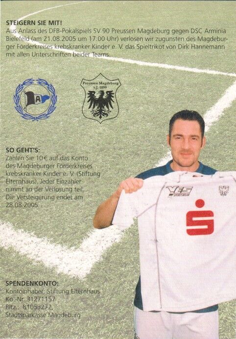Autogramm Fussball | Preussen Magdeburg | 2005 | Dirk HANNEMANN