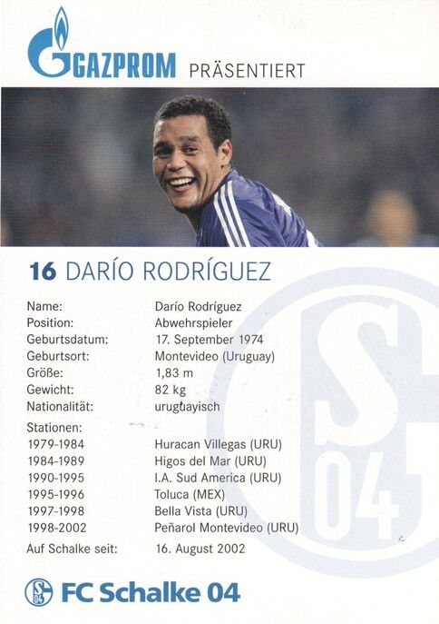 Autogramm Fussball | FC Schalke 04 | 2006 | Dario RODRIGUEZ