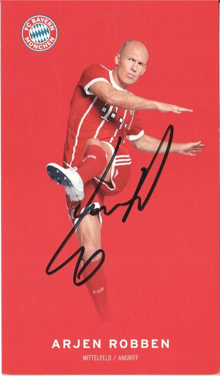 Autogramm Fussball | FC Bayern München | 2017 | Arjen ROBBEN