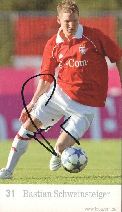 Autogramm Fussball | FC Bayern München | 2005 | Bastian SCHWEINSTEIGER