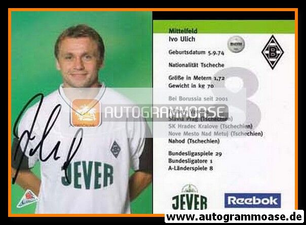 Autogramm Fussball | Borussia Mönchengladbach | 2002 | Ivo ULICH