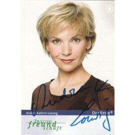 Autogramm TV | ARD | Andrea Kathrin LOEWIG | 2004 "In Aller Freundschaft" (Portrait Color Martin)