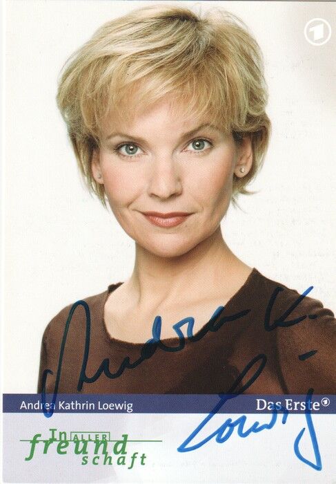 Autogramm TV | ARD | Andrea Kathrin LOEWIG | 2004 "In Aller Freundschaft" (Portrait Color Martin)