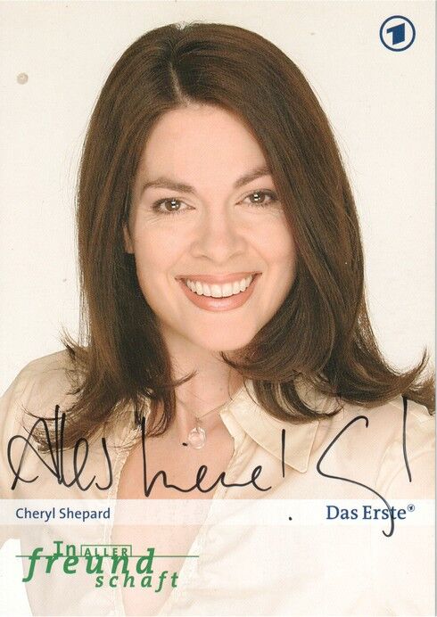 Autogramm TV | ARD | Cheryl SHEPARD | 2007 "In Aller Freundschaft" (Portrait Color Thomas)