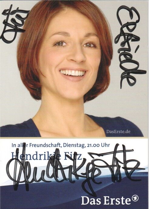 Autogramm TV | ARD | Hendrikje FITZ | 2002 "In Aller Freundschaft" (Portrait Color) Jehnichen