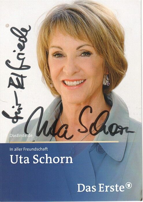 Autogramm TV | ARD | Uta SCHORN | 2010er "In Aller Freundschaft" Portrait Color Weber