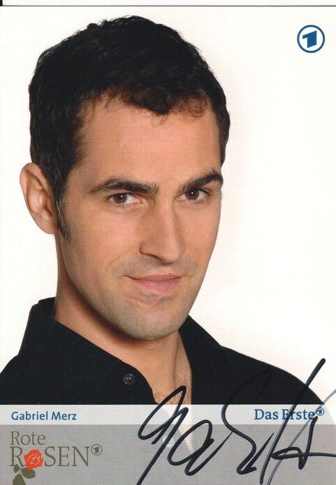 Autogramm TV | ARD | Gabriel MERZ | 2000er "Rote Rosen" (Portrait Color Manthey)