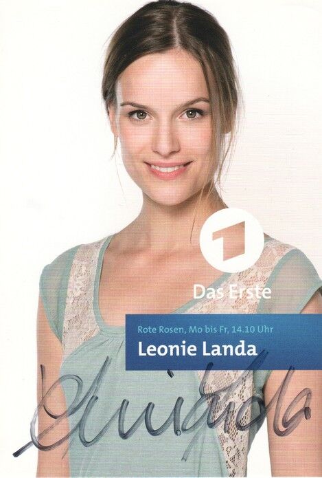 Autogramm TV | ARD | Leonie LANDA | 2010er "Rote Rosen" (Portrait Color Jander)