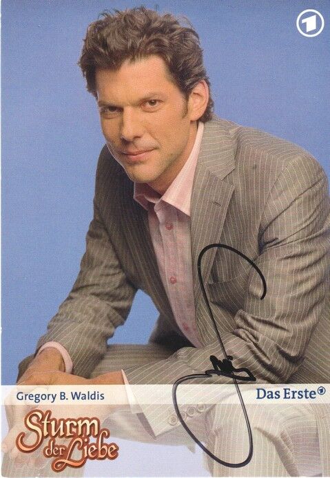 Autogramm TV | ARD | Gregory B. WALDIS | 2000er "Sturm Der Liebe" (Portrait Color Knoll)