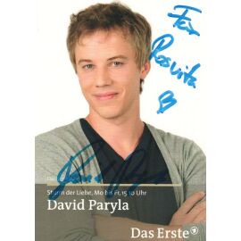 Autogramm TV | ARD | David PARYLA | 2010er "Sturm Der Liebe" (Portrait Color Paur)