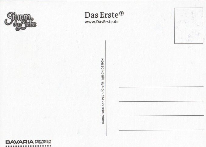 Autogramm TV | ARD | David PARYLA | 2010er "Sturm Der Liebe" (Portrait Color Paur)