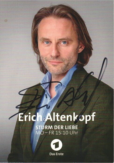 Autogramm TV | ARD | Erich ALTENKOPF | 2020er "Sturm Der Liebe" (Portrait Color Arnold)