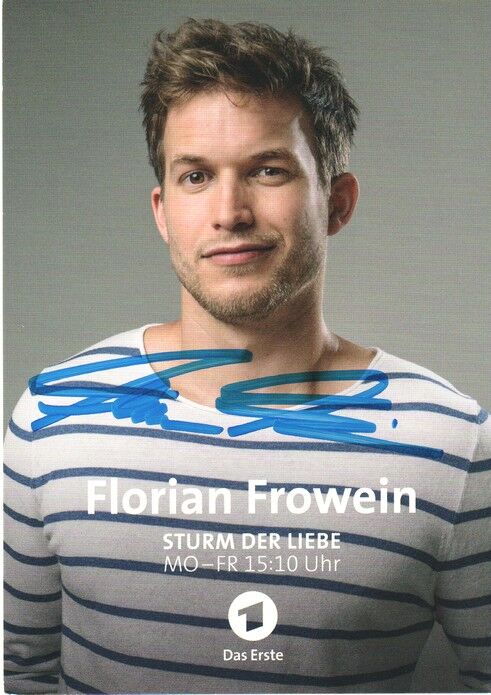 Autogramm TV | ARD | Florian FROWEIN | 2020er "Sturm Der Liebe" (Portrait Color Arnold)