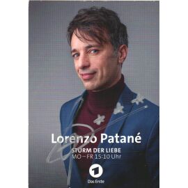 Autogramm TV | ARD | Lorenzo PATANE | 2020er "Sturm Der Liebe" (Portrait Color Arnold)