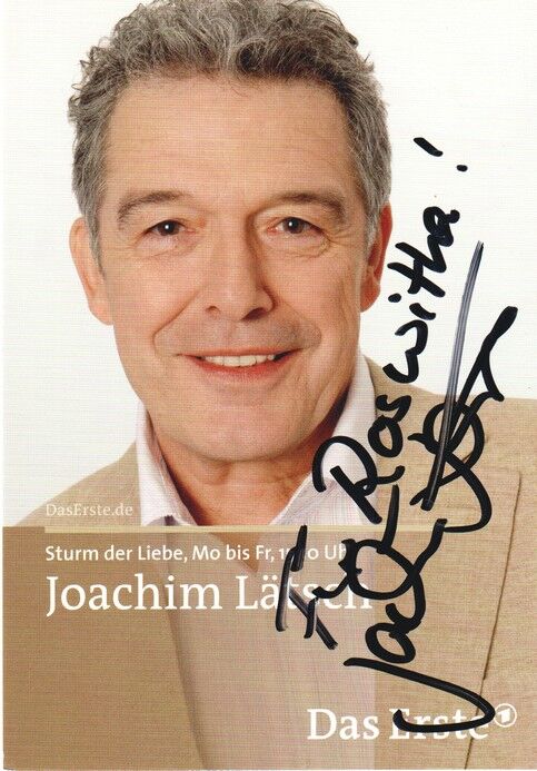 Autogramm TV | ARD | Joachim LÄTSCH | 2010er "Sturm Der Liebe" (Portrait Color Paur)