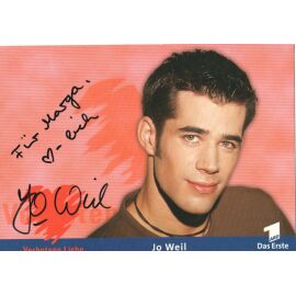 Autogramm TV | ARD | Jo WEIL | 2000 "Verbotene Liebe" (Portrait Color Glitsch)