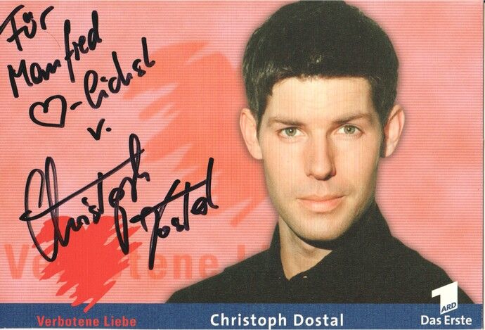 Autogramm TV | ARD | Christoph DOSTAL | 2000 "Verbotene Liebe" (Portrait Color Glitsch)