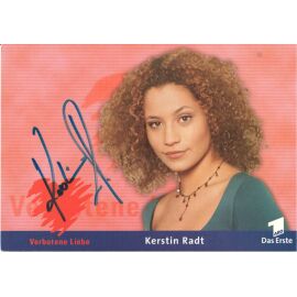 Autogramm TV | ARD | Kerstin RADT | 2000 "Verbotene Liebe" (Portrait Color Glitsch)