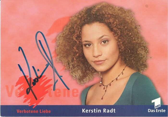 Autogramm TV | ARD | Kerstin RADT | 2000 "Verbotene Liebe" (Portrait Color Glitsch)