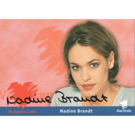 Autogramm TV | ARD | Nadine BRANDT | 2000 "Verbotene Liebe" (Portrait Color Glitsch)