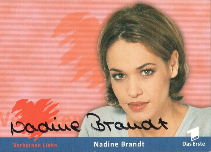 Autogramm TV | ARD | Nadine BRANDT | 2000 "Verbotene Liebe" (Portrait Color Glitsch)