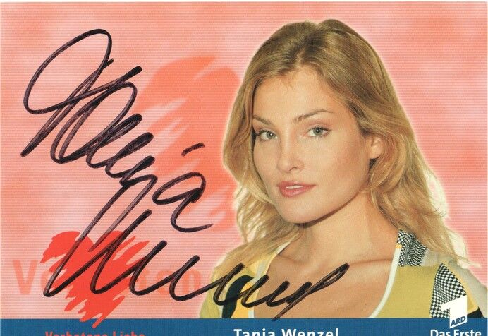 Autogramm TV | ARD | Tanja WENZEL | 2000 "Verbotene Liebe" (Portrait Color Glitsch)