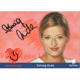 Autogramm TV | ARD | Solveig DUDA | 2000 "Verbotene Liebe" (Portrait Color Glitsch)