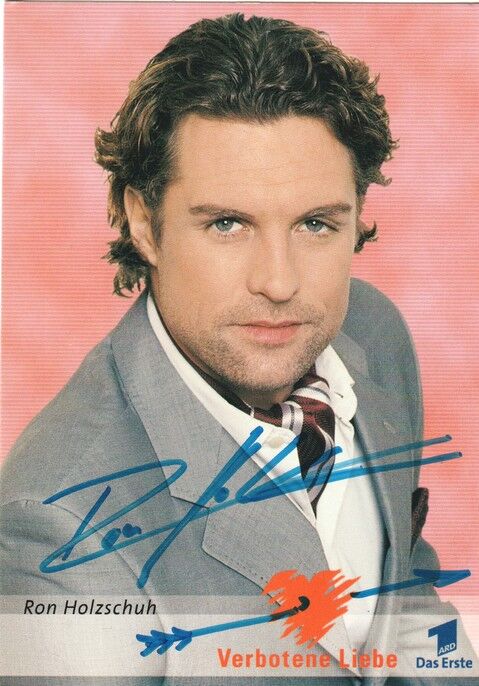 Autogramm TV | ARD | Ron HOLZSCHUH | 2000er "Verbotene Liebe" (Portrait Color Glitsch)